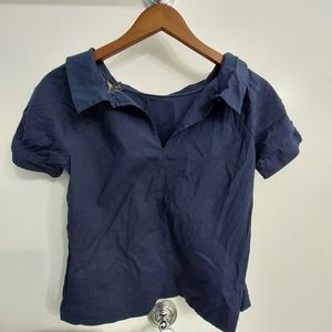Ann Taylor Petite Top - Size XSP - Dark navy blue